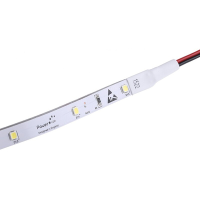 PowerLED 12V White LED Strip Light, 6000K Colour Temp, 5m Length