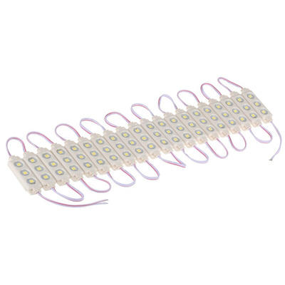 JKL Components 12V White LED Strip Light, 6000K Colour Temp, 68.2mm Length