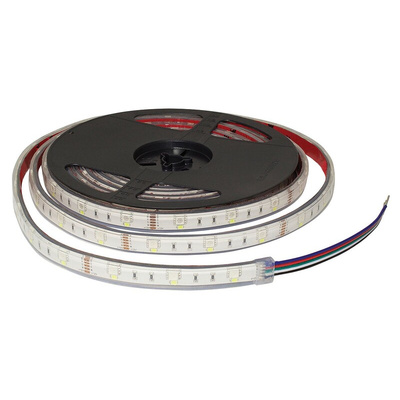 PowerLED 12V dc Blue, Green, Red, White LED Strip Light, 5m Length