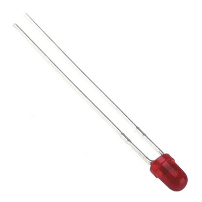 Broadcom1.6 V Red LED 3mm Through Hole, HLMP-K150