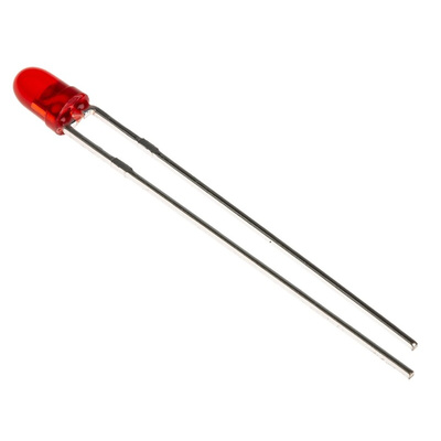 Kingbright2.25 V Red LED 3mm Through Hole, L-934HD