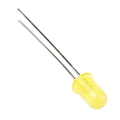 Kingbright2.1 V Yellow LED 5mm Through Hole, L-7113YD