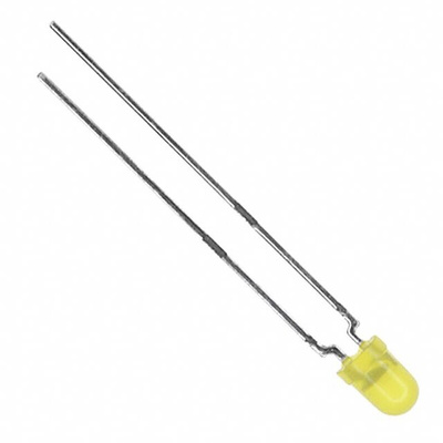 Vishay3 V Yellow LED 3mm Through Hole, TLHY4405