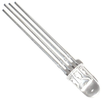 Kingbright2.5 V, 4 V RGB LED 5mm Through Hole, L-154A4SUREQBFZGEC