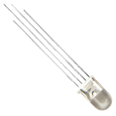 Kingbright2.5 V, 4 V, 4.1 V RGB LED 5mm Through Hole, L-154A4SURKQBDZGW