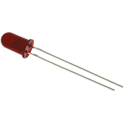 Broadcom1.8 V Red LED 5mm Through Hole, HLMP-D101