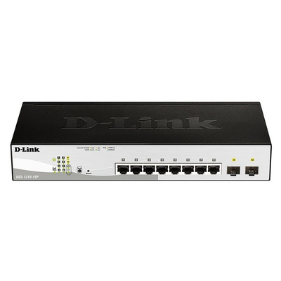 D-Link, 10 port Smart Ethernet Switch, Rack Mount PoE
