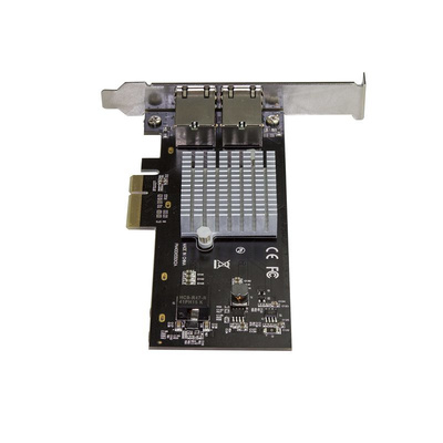 Startech 2 Port PCIe Network Interface Card, 10 Gbps/5G/2.5G/1G/100 Mbps