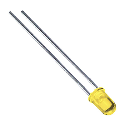 Ledtech3 V Yellow LED 5mm Through Hole, L03R5000H1D1