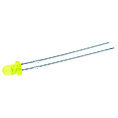 Kingbright14 V Yellow LED 3mm Through Hole, L-7104YD-12V