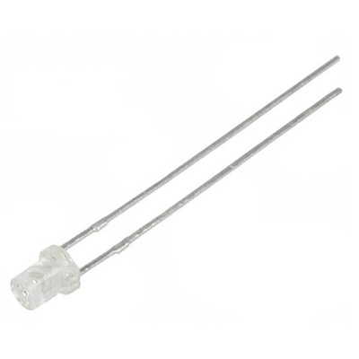 Kingbright4.1 V Green LED 3mm Through Hole, Cylindrical L-47XZGC