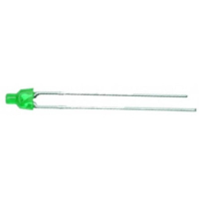 Kingbright2.5 V Green LED 2 mm Through Hole, L-1034GDT