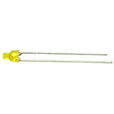 Kingbright2.5 V Yellow LED 2 mm Through Hole, L-1034YDT