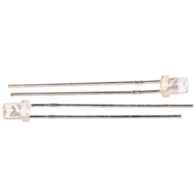Kingbright2.5 V Red LED 3mm Through Hole, Cylindrical L-47XEC