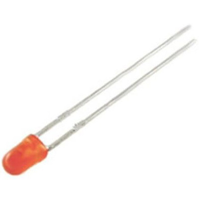Kingbright2.5 V Orange LED 3mm Through Hole, L-7104ND