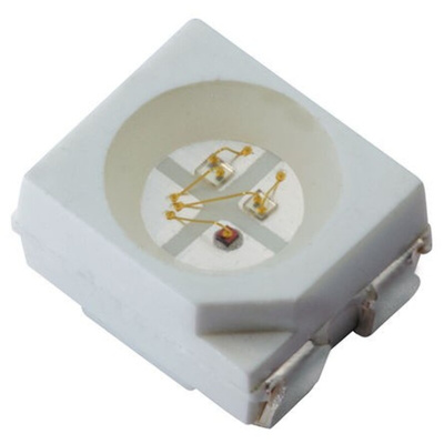 Kingbright2.5 V, 4 V, 4.1 V RGB LED PLCC 4  SMD, KAA-3528RGBS-11