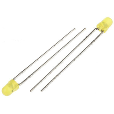 Kingbright6 V Yellow LED 3mm Through Hole, L-934YD-5V