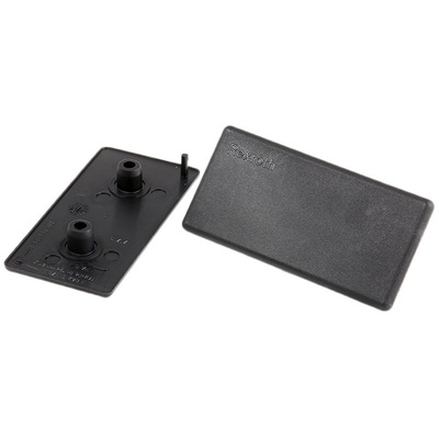 Bosch Rexroth Black Polypropylene Rectangular End Cap 45 x 90 mm strut profile , Groove 10mm