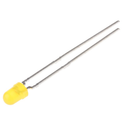 Vishay3 V Yellow LED 3mm Through Hole, TLHY4400