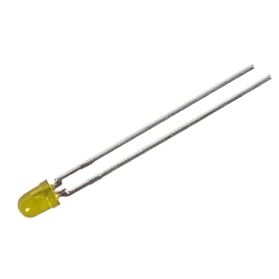 Vishay3 V Yellow LED 3mm Through Hole, TLHY4401