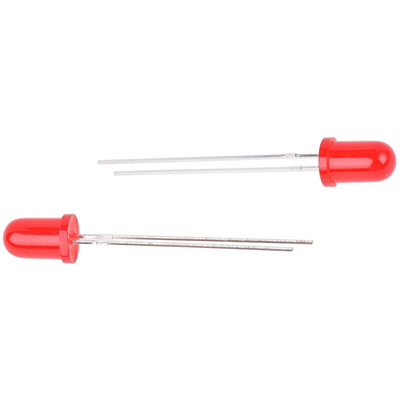 Kingbright2.5 V Red LED 5mm Through Hole, L-57SRSRD
