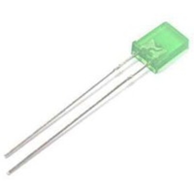 Kingbright2.5 V Green LED Rectangular Through Hole, L-103GDT