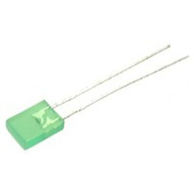 Kingbright2.5 V Green LED Rectangular Through Hole, L-113GDT