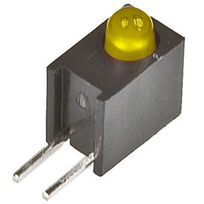 Broadcom2.5 V Yellow LED 3mm Through Hole, HLMP-1719-A00A2