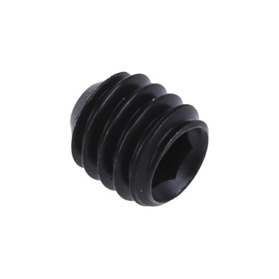 Black, Self-Colour Steel Hex Socket Set M4 x 4mm Grub Screw