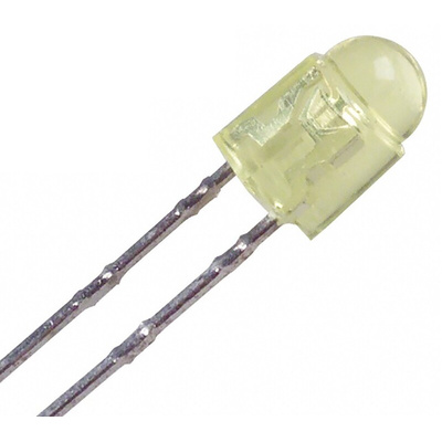 ROHM2.1 V Yellow LED 3mm Through Hole, SLR-343YY3F