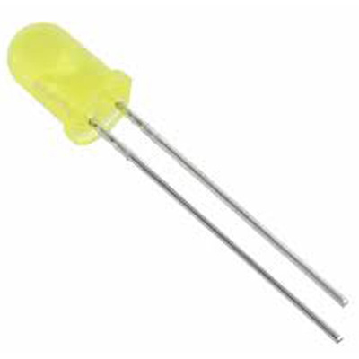 ROHM2.1 V Yellow-Green LED 3mm Through Hole, SLR-322MG3F