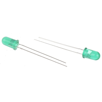 Broadcom2.1 V Green LED 5mm Through Hole, HLMP-3519