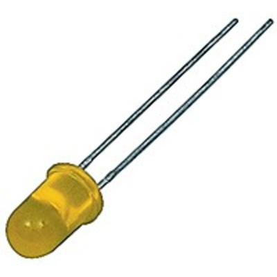 Kingbright2.5 V Yellow LED 5mm Through Hole, L-7113LYD