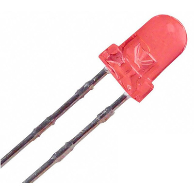 ROHM2 V Red LED 3mm Through Hole, SLR-343VR3F