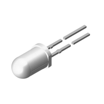 Vishay Super Red LED 5 mm Through Hole, TLCS5100