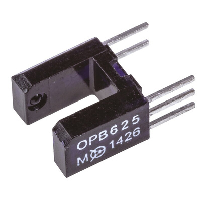 OPB625 Optek, Through Hole Slotted Optical Switch, Buffer, Open-Collector with 10K Pull-Up Resistor Output