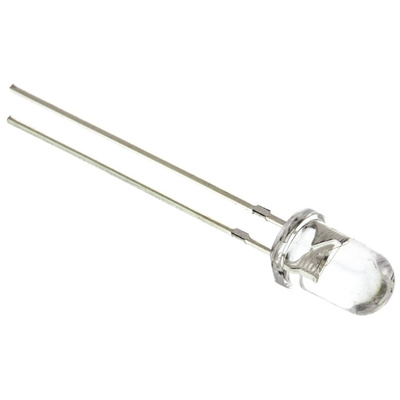 UV5TZ-390-30 Bivar, UV LED, 390nm 40mW 30 °, 2-Pin Through Hole package
