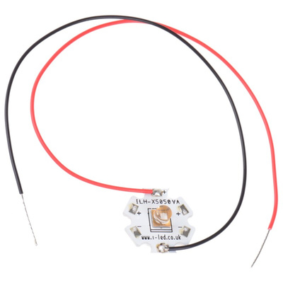 ILH-XR01-S385-SC211-WIR200. Intelligent LED Solutions, N5050 1 Powerstar Series UV LED, 400nm 1400mW 65 °, 4-Pin