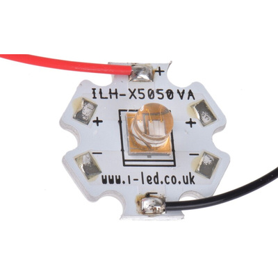 ILH-XR01-S385-SC211-WIR200. Intelligent LED Solutions, N5050 1 Powerstar Series UV LED, 400nm 1400mW 65 °, 4-Pin