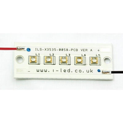 ILS-XN05-S400-0058-SC211-W2. Intelligent LED Solutions, N3535 UV PowerLinear Series 5 UV LED Array, 410nm 2000mW 55 °
