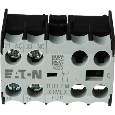 Eaton Auxiliary Contact, 2 Contact, 1NC + 1NO, Front Mount