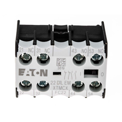 Eaton Auxiliary Contact, 4 Contact, 2NC + 2NO, Front Mount