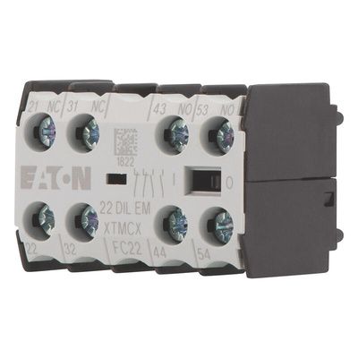 Eaton Auxiliary Contact, 4 Contact, 2NC + 2NO, Front Mount