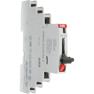 ABB Auxiliary Contact, 2 Contact, 2NC + 2NO, DIN Rail Mount