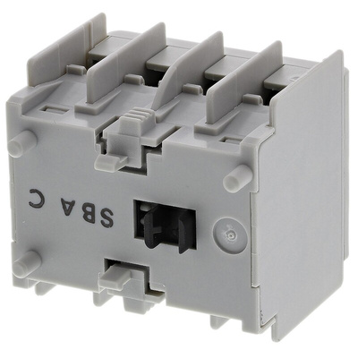 Allen Bradley Auxiliary Contact Block, 4 Contact, 2NC + 2NO, Snap-On