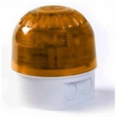 Klaxon Amber Sounder Beacon, 17 → 60 V dc, IP65, 106dB at 1 Metre