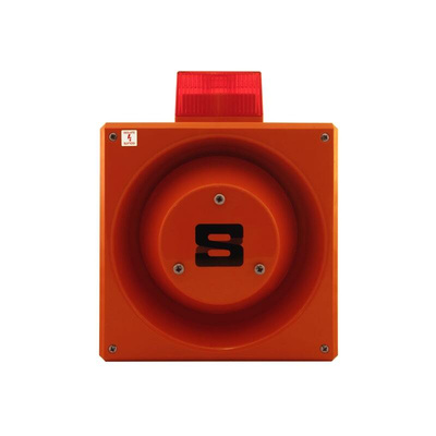 Clifford & Snell YL80 Super Series Amber Sounder Beacon, 230 V, IP66, Side Mount, 120dB at 1 Metre