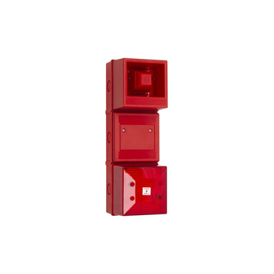 Clifford & Snell YL4IS Series Red Sounder Beacon, 18 → 24 V dc, IP65, Fixed Mount, 100dB at 1 Metre