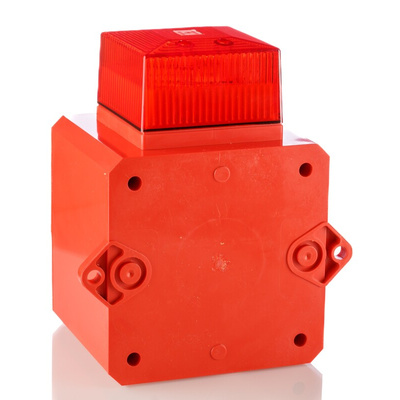 Clifford & Snell YL5IS Series Red Sounder Beacon, 12 → 24 V dc, IP65, Fixed Mount, 105dB at 1 Metre