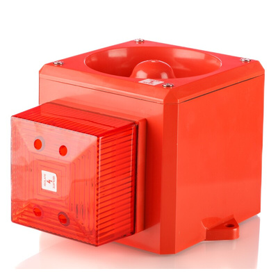 Clifford & Snell YL5IS Series Red Sounder Beacon, 12 → 24 V dc, IP65, Fixed Mount, 105dB at 1 Metre
